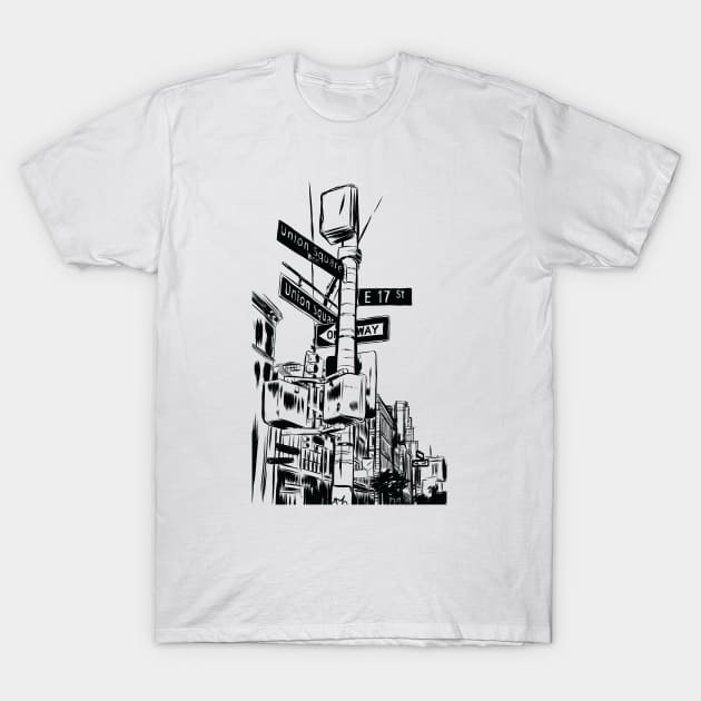 New York City Streets T-Shirt by JoeColors